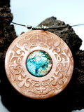 Pendentif Z'eline or rose motif celtique